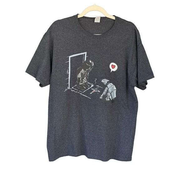 1679 Vintage Star‎ Wars Gray T Shirt Size Large - Picture 1 of 5